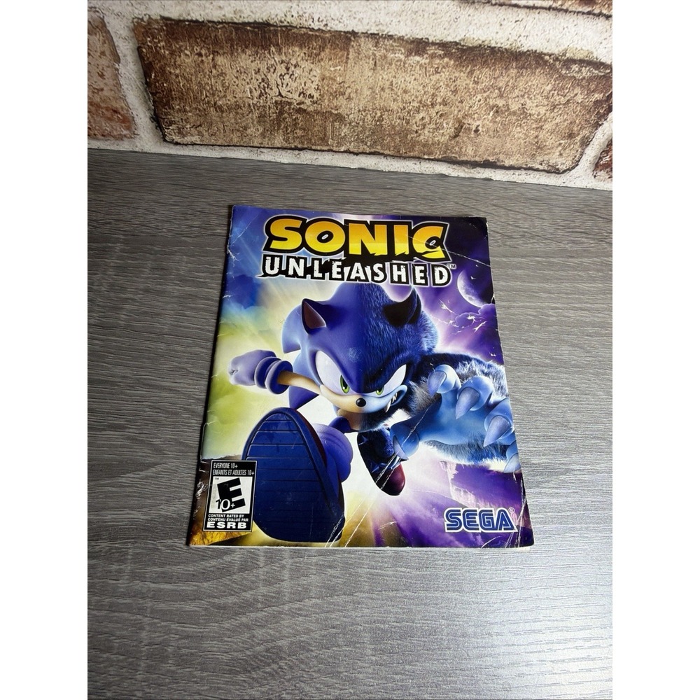 Vtg Sonic Unleashed PS3 PlayStation 3 Instruction Manual Only